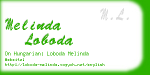 melinda loboda business card